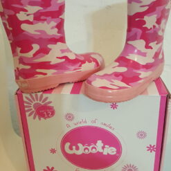 BOTAS DE LLUVIA NIÑAS ROSA FUCSIA