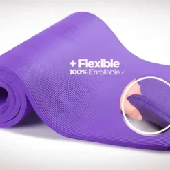 Alternative view of Mat Yoga 10 Mm Colchoneta Pilates Caucho Nbr 180x62 + Bolso Violeta