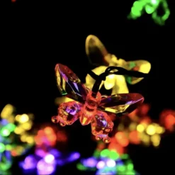 Alternative view of Luces Guirnalda Mariposa Solar Multicolor 5m 20 Led Navidad