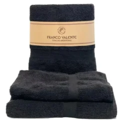 Toallon Y Toalla Juego Franco Valente 400 Grs Colores Varios