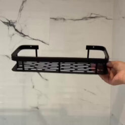 Alternative view of Pack x2 Estantes Repisas Con Adhesivos Para Ducha, Baño y Cocina -- Organizador Baño Ducha Metálico Negro Mate con Instalación sin Perforaciones Estante Shampoo Jabonera Levys Bazar