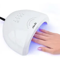 Cabina Uv Led Manicuria Profesional Esculpida Gelificada Uña Color Blanco