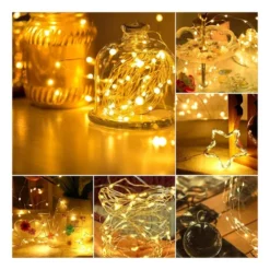 Alternative view of Pack X 10 Guirnaldas Microled Alambre Luz Led Calidas 3 Mts