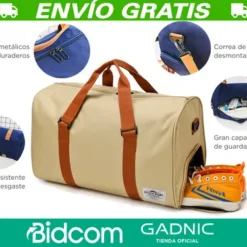 Alternative view of Bolso De Mano Impermeable South Port Para Viajes Color Beige