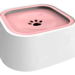 Bebedero De Agua Animales Gadnic Rosa Tazon Perros Gatos Antiderrame