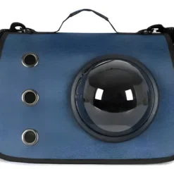 Bolso De Transporte Mascotas Gadnic De Hombro Con Ventana Red Azul