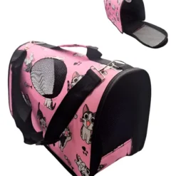 Bolso Transportador Perro Gato Ventilacion Mediano Mascotas Varios