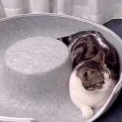 Alternative view of Cama Cucha Para Gato Perro Mascota Pequeña Cueva Túnel Dona Resistente