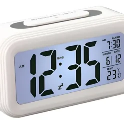 Reloj despertador digital sensor luz Genérica DESPER02 color blanco