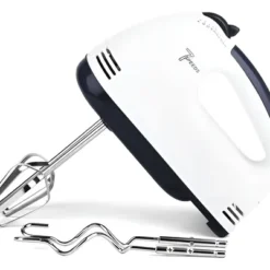 Batidora De Mano Amasadora Electrica 7 Velocidades + Turbo Blanco 50 60 Hz