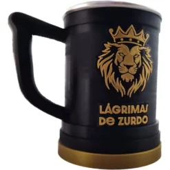 Alternative view of Jarra Chop Fernetero Milei Lagrimas De Zurdo Vaso 500c Dorado Oscuro