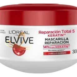 Alternative view of Crema de Tratamiento RT5 Keratin Elvive Loreal Paris 300 gr
