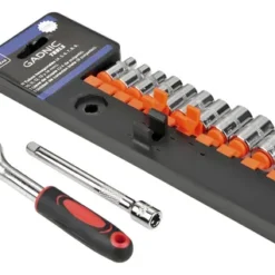 Conjunto De Bocallaves Botón De Liberación Acero Al Cromo