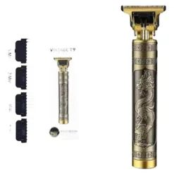 Maquina De Cortar Pelo Afeitadora Patillera Vintage Dragon Dorado
