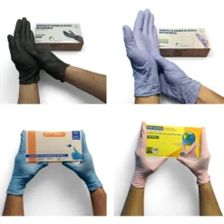 Guantes Nitrilo Sin Polvo T. M, L, S X100 Unidades