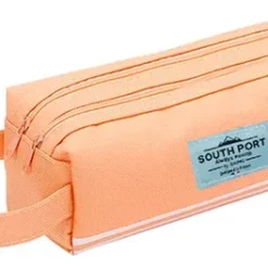 Cartuchera Escolar Multifuncional Impermeable Doble Cierre Color Rosa Lisa