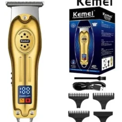 Alternative view of Recortadora Trimmer Patillera T Kemei Km-678 Barberia Pro Dorado