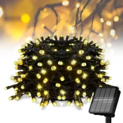 Alternative view of Luces Guirnalda Led Calida 20m Solares Exterior Ip65 Impermeable Jardín Navidad Decoración Guirnalda Energía Solar Automática Cuerda Flexible Fiestas Patio Levys Bazar