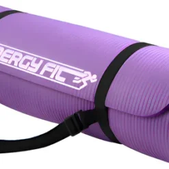 Mat Yoga 10 Mm Colchoneta Pilates Caucho Nbr 180x62 + Bolso Violeta