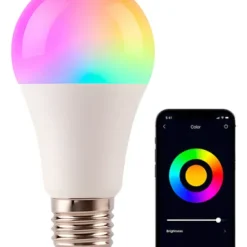 Lampara Luz Led Gadnic E27 Smart Inteligente RGB Conexión Inalámbrica