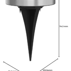 Alternative view of Estaca Solar Pinche Nexum 8 Leds X 4 Unidades Fría O Cálida Estructura Luz cálida