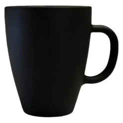 Alternative view of Taza Mug Vidrio Negro Mate Durax Armonia X6