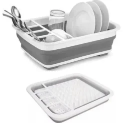 Alternative view of Secaplatos Escurridor Silicona Plegable Cocina Gris