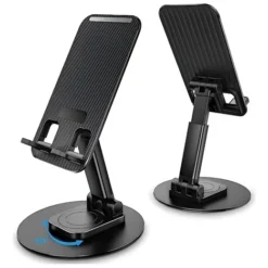Soporte Apoya Celular Extensible Plegable Giratorio De Mesa