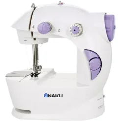 Mini Máquina De Coser Naku Mc-001 Eléctrica Portatil Puntadas Color Blanco