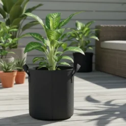 Alternative view of Maceta Tela Geotextil 80 Lts Con Manija Huerta Cultivo Negro Maceta 80 Litros Geotextil Vivro