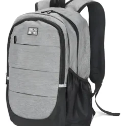 Mochila Porta Notebook 15.6 Urban Antirrobo Oxford Musette Gris Liso