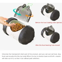 Alternative view of Dispensador Interactivo Snacks Para Mascotas Juguete Color Negro