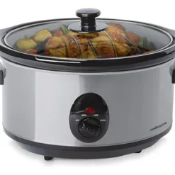 Olla Coccion Lenta 3.5 Litros 4 Perso Ceramica Shabat Kosher Color Gris Frecuencia 50Hz/60Hz