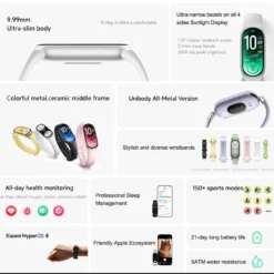2026 Nueva Xiaomi Smart Band 11 Versión CN Pantalla AMOLED de 1.72