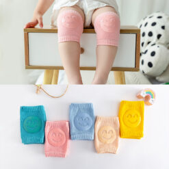 5 Pares de Rodilleras para Bebés y Niños, Protectores de Pierna y Codo Antideslizantes y de Seguridad