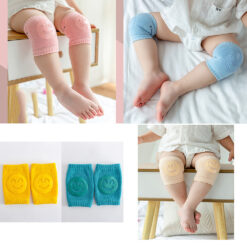 5 Pares de Rodilleras para Bebés y Niños, Protectores de Pierna y Codo Antideslizantes y de Seguridad