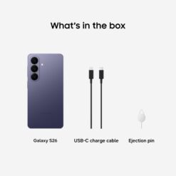 Samsung Galaxy S26, Unlocked Android Smartphone, 256GB, Cobalt Violet