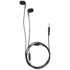 Amazon Basics Auriculares con Cable con Micrófono, Auriculares Intraurales, Conector de 3.5mm, Paquete de 2