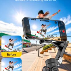AOCHUAN Estabilizador de cardán para Smartphone: Estabilizador de cardán plegable de 3 ejes portátil para Video en TikTok, Youtube y Vlog, Smart XE