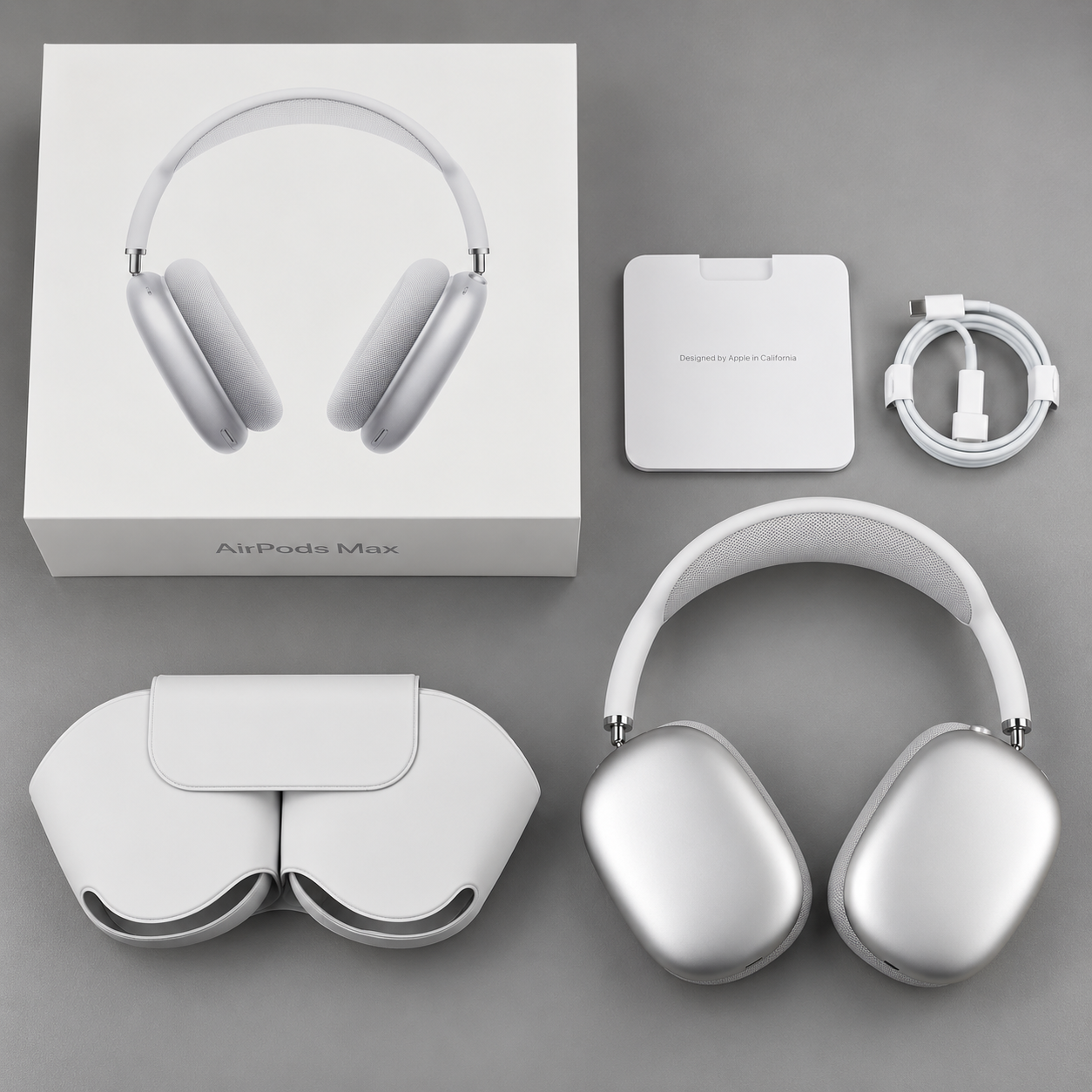 Apple AirPods Max Lightning (A2096) - plata / blanco - en excelente estado Apple AirPods Max Lightning (A2096) - plata / blanco - en excelente estado