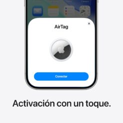 Apple AirTag (2.ª generación): Permite localizar llaves, carteras y más; función de localización con sonido; hasta 1,5 veces más alcance en búsqueda de precisión