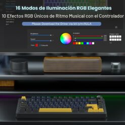 AULA F75 Teclado Mecánico para Juegos Inalámbrico 75%