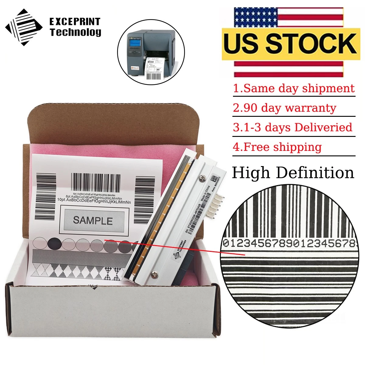 ✅ Cabezal de impresión para impresora Datamax I-4212E Mark II 203dpi PHD20-2278-01 STOCK EN EE. UU. ✅ ✅ Cabezal de impresión para impresora Datamax I-4212E Mark II 203dpi PHD20-2278-01 STOCK EN EE. UU. ✅