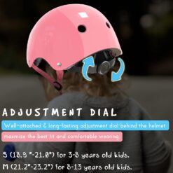 Casco Infantil Ajustable con Rodilleras, Coderas y Muñequeras, Juego de Equipo de Protección 7 en 1 para Niños y Niñas, para Monopatín, Bicicleta, Patinete, Hoverboard