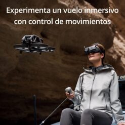 DJI Avata Pro-View (DJI Goggles 2) - Dron cuadricóptero con vista en primera persona y vídeo 4K estabilizado, FOV de 155°, protectores de hélices integrados, transmisión HD con