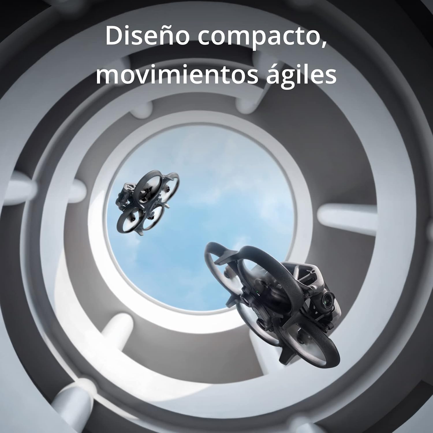 DJI Avata Pro-View (DJI Goggles 2) - Dron cuadricóptero con vista en primera persona y vídeo 4K estabilizado, FOV de 155°, protectores de hélices integrados, transmisión HD con