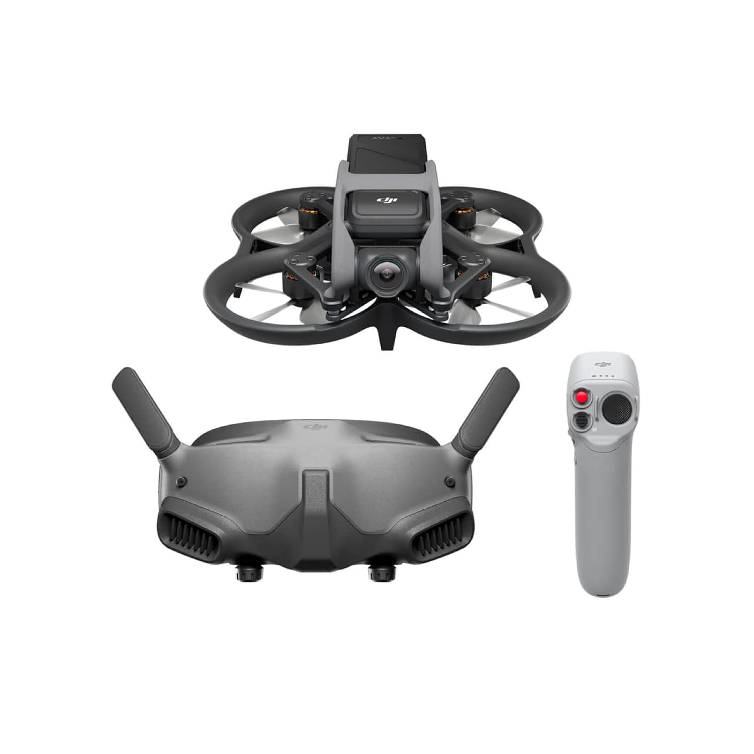 DJI Avata Pro-View (DJI Goggles 2) - Dron cuadricóptero con vista en primera persona y vídeo 4K estabilizado, FOV de 155°, protectores de hélices integrados, transmisión HD con DJI Avata Pro-View (DJI Goggles 2) - Dron cuadricóptero con vista en primera persona y vídeo 4K estabilizado, FOV de 155°, protectores de hélices integrados, transmisión HD con