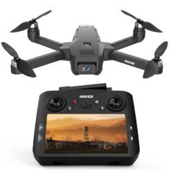 Dron FPV GPS con cámara EIS, pantalla HD de 4.5", control remoto para adultos y principiantes, modo de seguimiento y órbita, dron con seguimiento automático, control de gravedad...