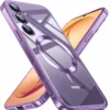 Funda para Samsung Galaxy S26 / Plus, funda protectora de silicona MagSafe, bolsa de titanio