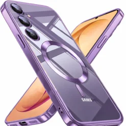 Funda para Samsung Galaxy S26 / Plus, funda protectora de silicona MagSafe, bolsa de titanio